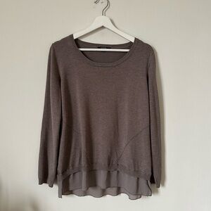 Comma, Lightweight Sweater In Cappuccino Size EU 42 L